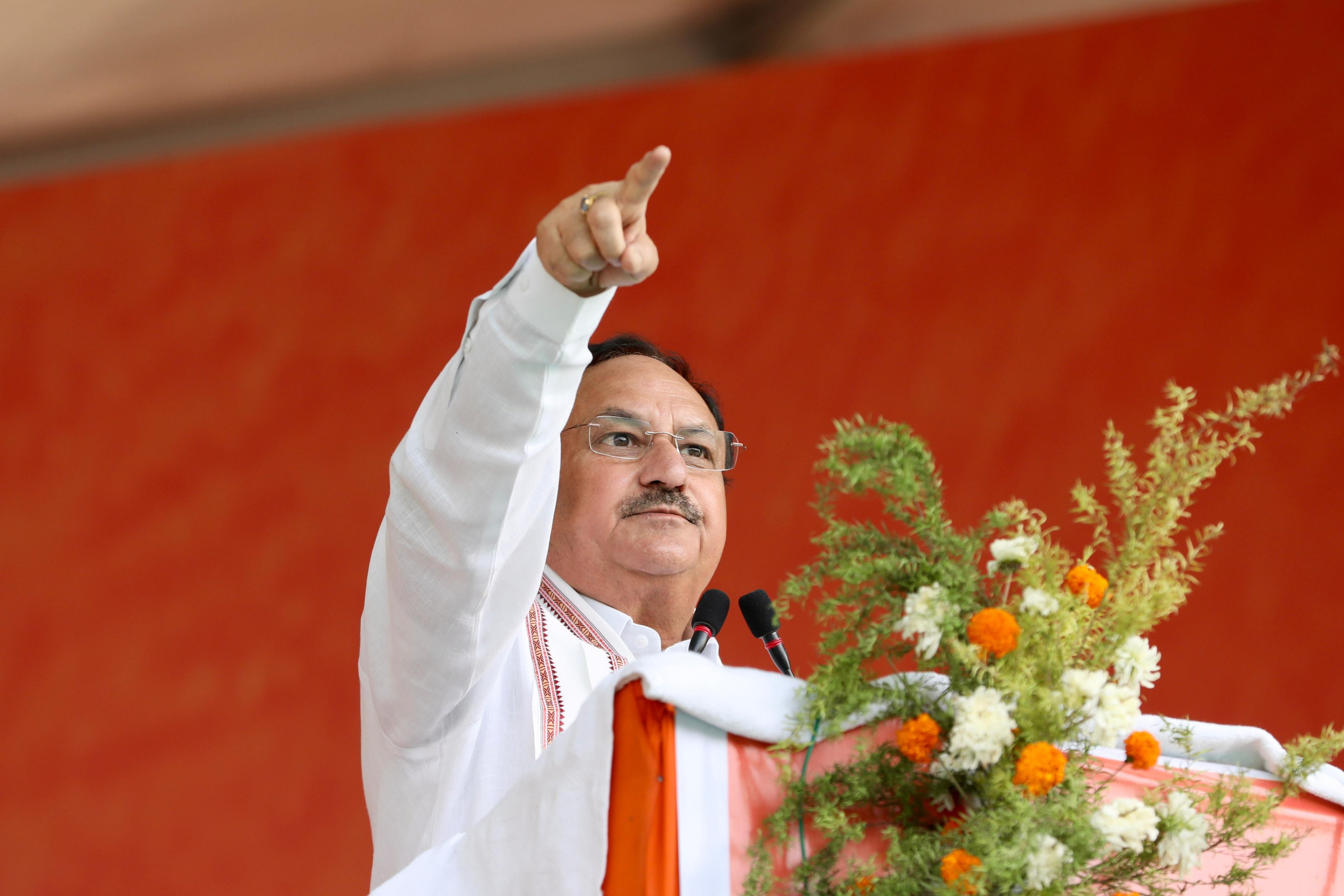 Bharatiya Janata Party (BJP) president JP Nadda on Friday flayed Congress over its Lok Sabha poll manifesto, saying that the grand old party's hidden agenda is to snatch away the rights of the backward sections and poor and give it to Muslims for their po