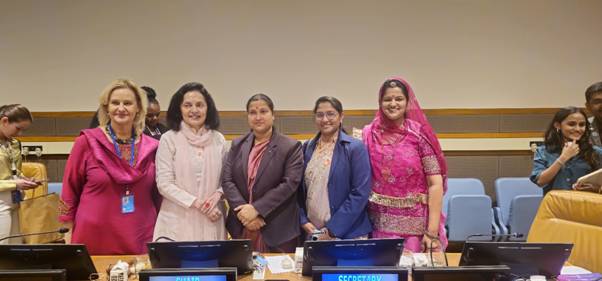 Elected Women Representatives of Panchayati Raj Institutions participated in CPD57 Side Event: “Localizing the SDGs: Women in Local Governance in India Lead the Way” at New York on 3rd May 2024