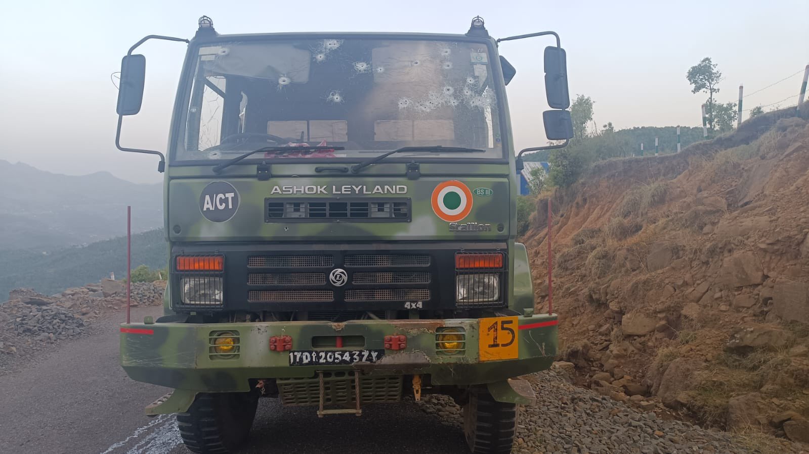 Terrorists attack Indian Air Force vehicle in Poonch of Jammu & Kashmir