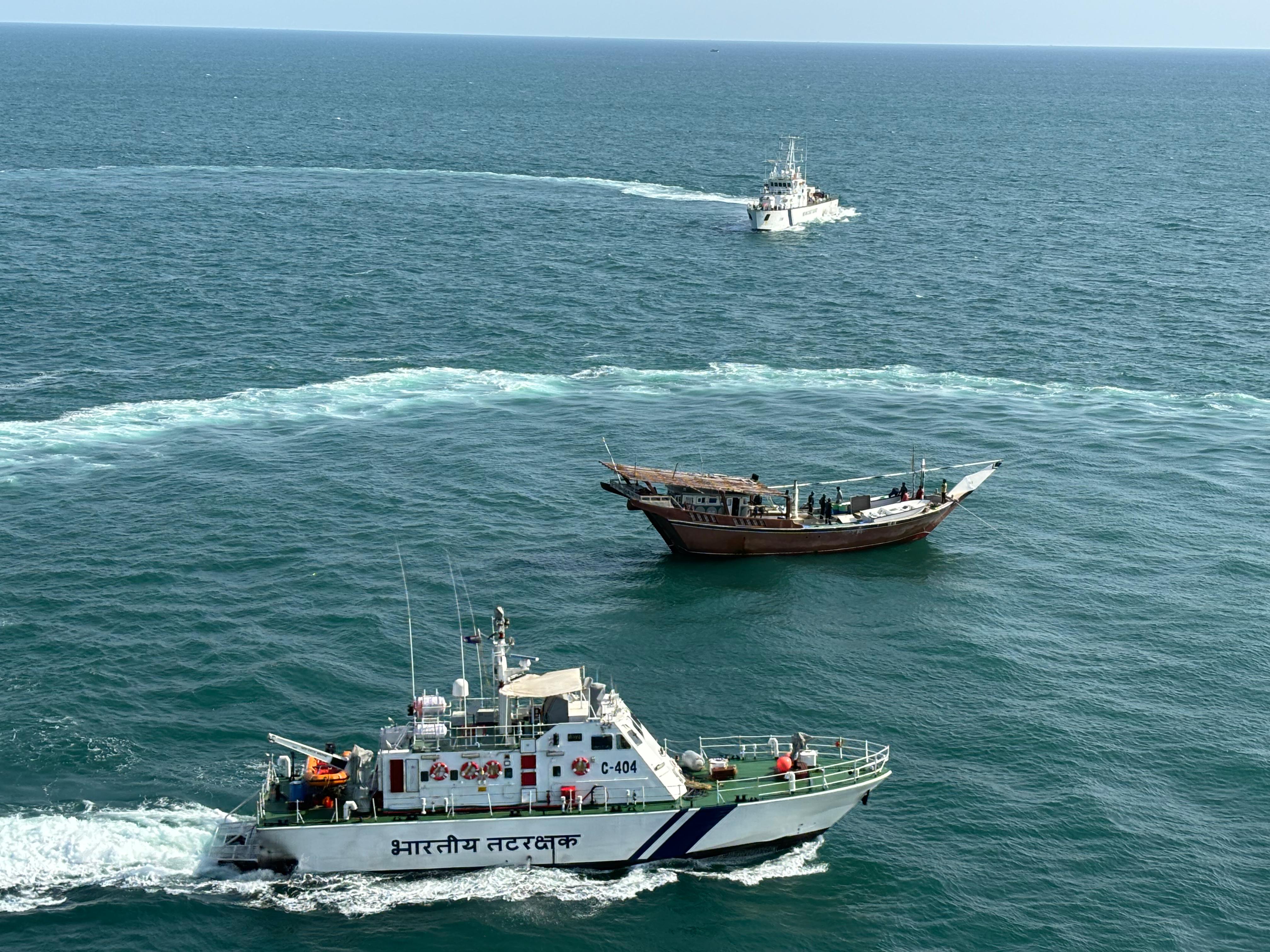 ICG detains Iranian boat, with six Indians onboard, off Kerala coast